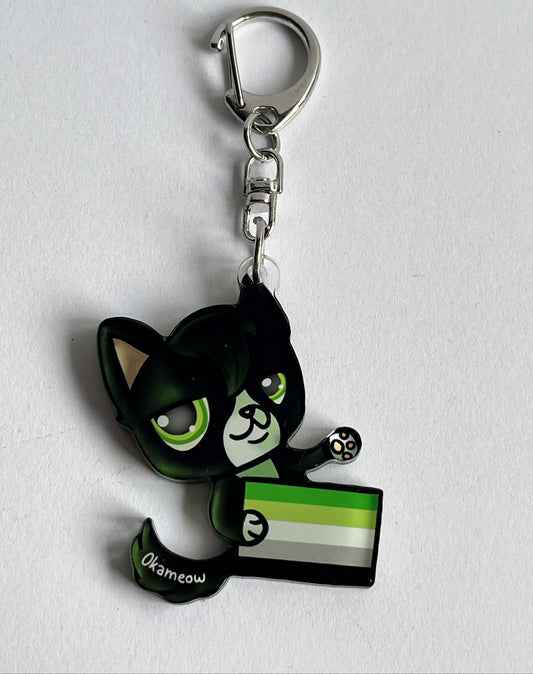 Porte-clés LPS chat aromantique