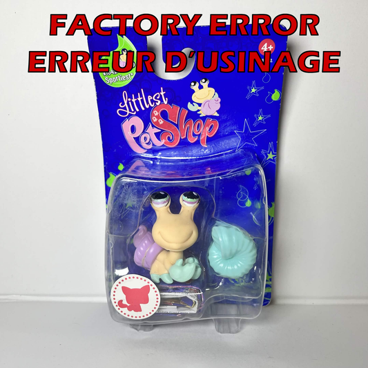 Littlest Petshop NIB Single Bernard L'Ermite #1042 FACTORY ERROR