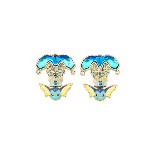 Boucles d'oreilles Pokémon Aquali Téracristal Eau