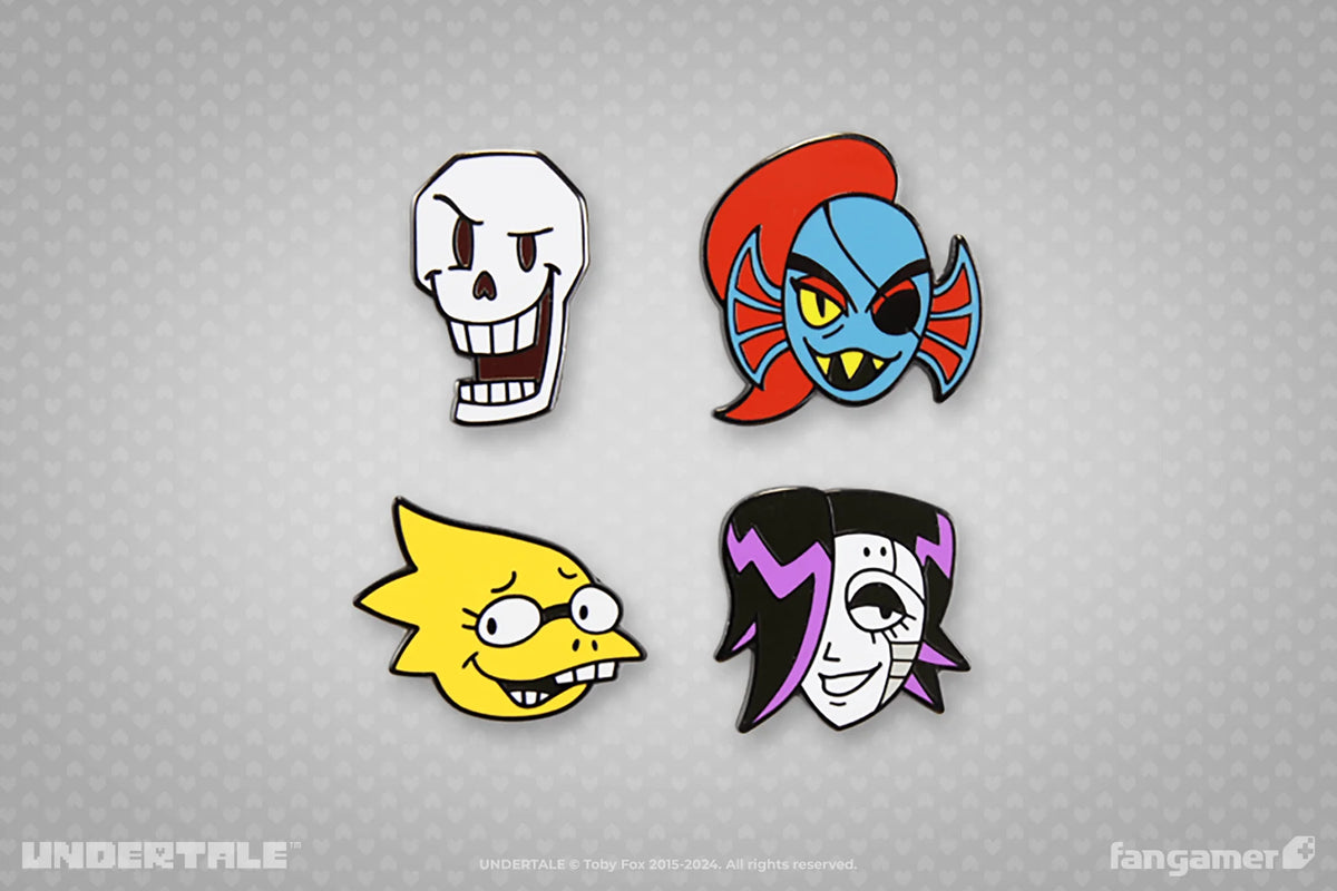 Set de 4 pins Undertale (1)
