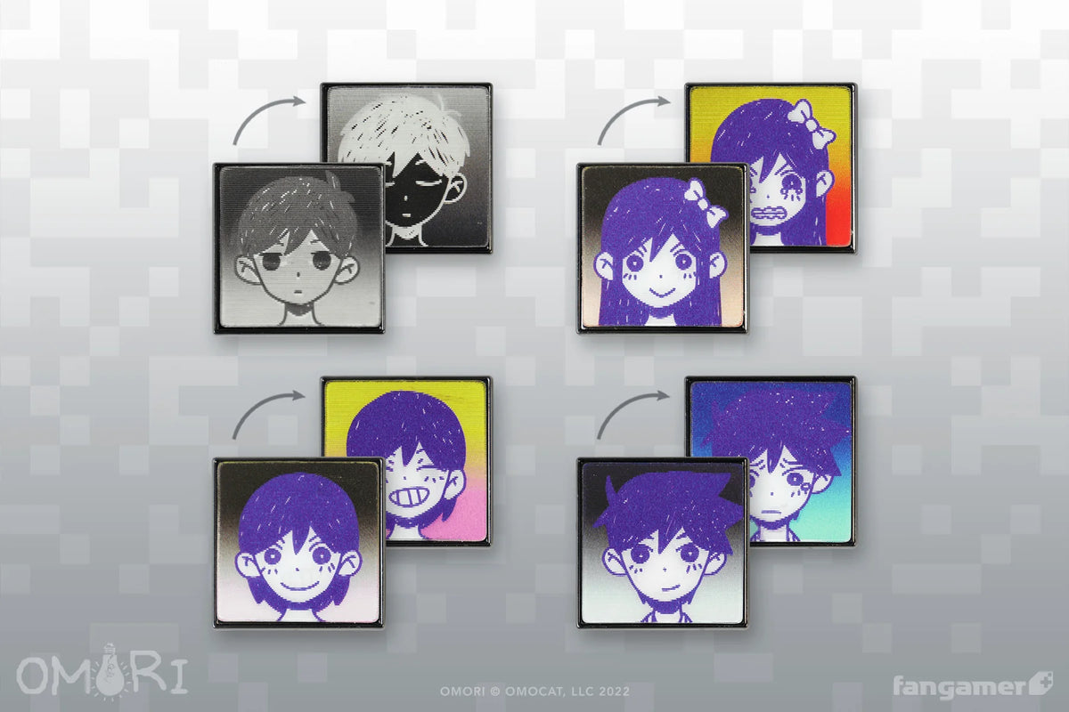 Pins lenticulaire Omori Emotions